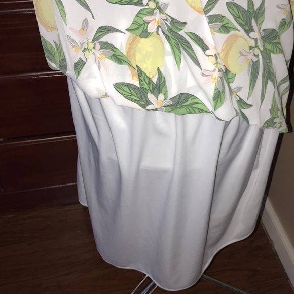 Fresh Lemon 🍋 Faux Wrap Dress - Picture 6 of 8